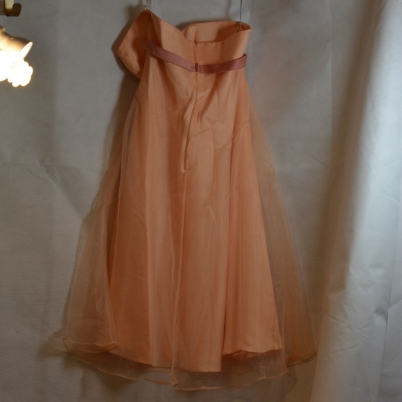 Alfred Angelo SZ 14 Organza-type Lined Strapless Dress - Picture 7 of 13